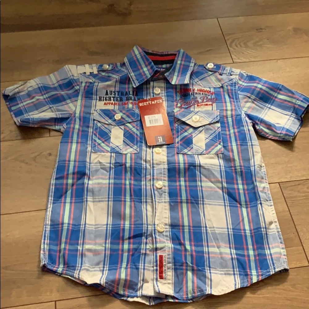 Boy kids chic button down shirt 👕 new sz: 8